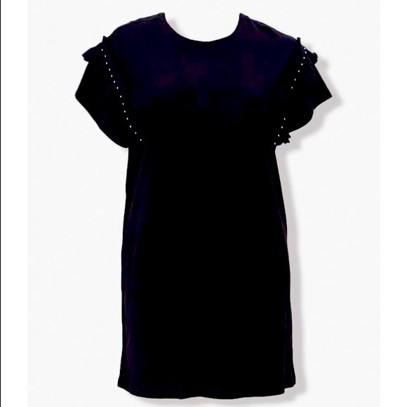 Forever 21 T-Shirt Dress w/ Ruffle Detailing - Picture 1 of 3